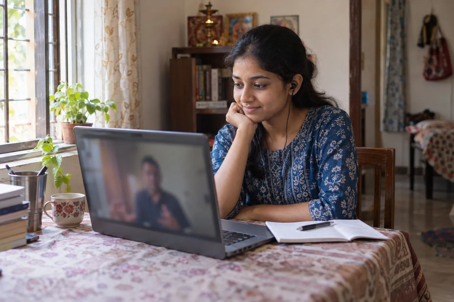 Two professionals in conversation at a CareerTalk